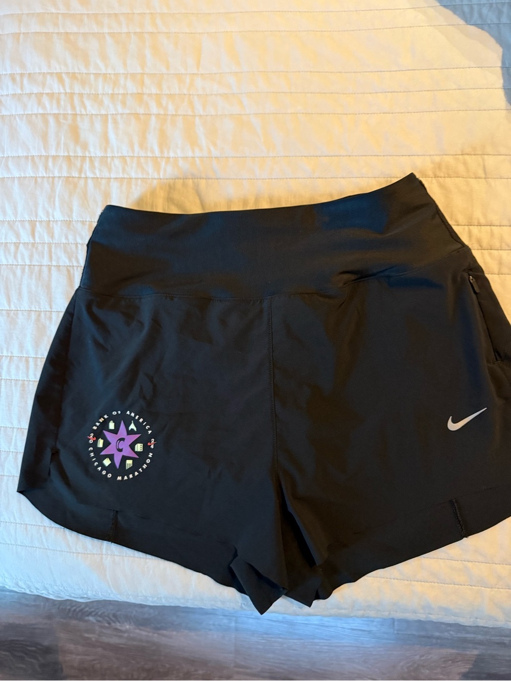 Nike Chicago Marathon 2024 Black Running Shorts